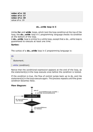 Looping statements | DOCX