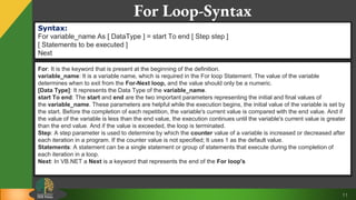 Looping statements | PPTX