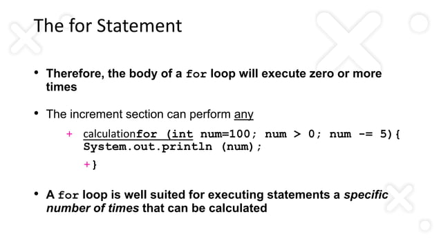 Looping statements | PPT