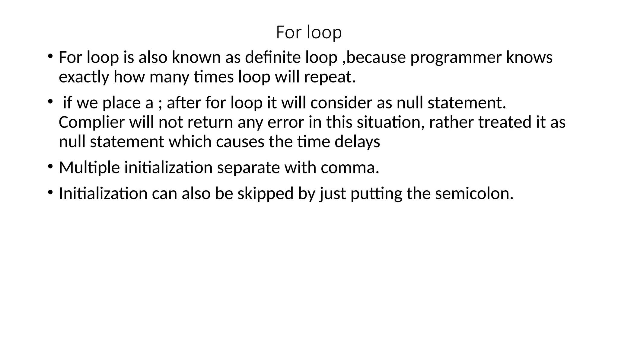 Looping statements.pptx for basic in c language | PPTX