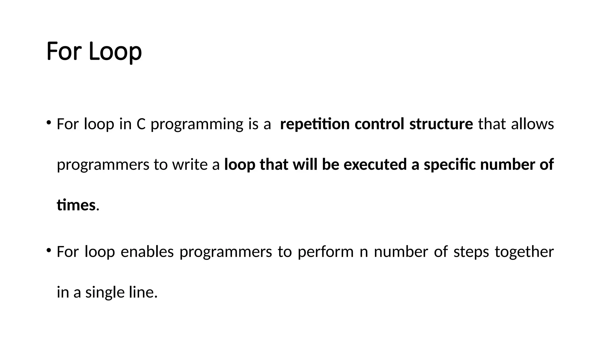 C Programming: Looping Statements in C Pgm | PPTX