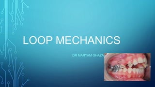 LOOP MECHANICS
DR MARYAM GHAZAL
 