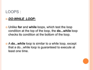 Loops Basics | PPTX