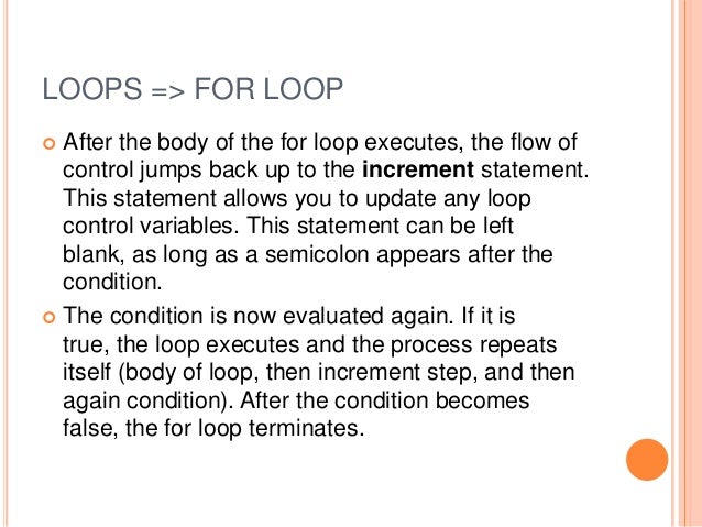 Loops Basics