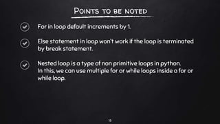 Loops in Python | PPT