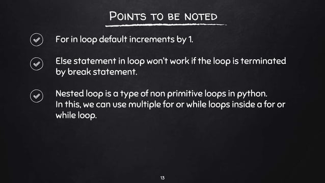 Loops in Python | PPTX