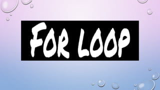 Loops