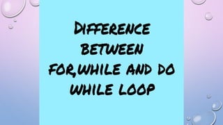 Loops