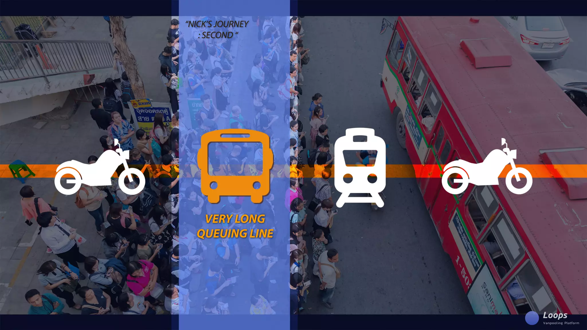 VERYLONG
QUEUINGLINE
“NICK’SJOURNEY
:SECOND“