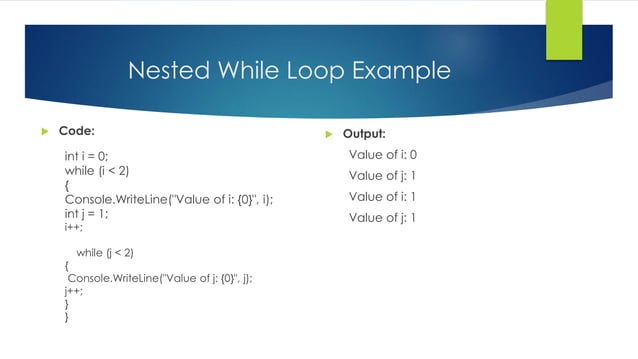 Loops and conditional statements | PDF