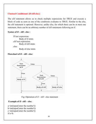 python control structrers for ,while,if 1 | PDF