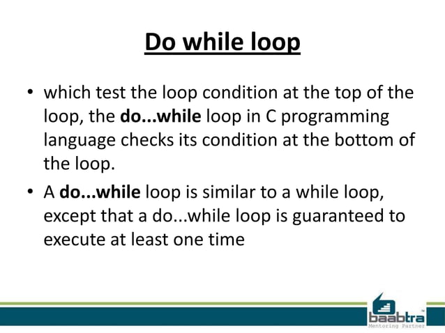 Loops in c | PPTX