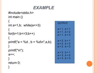 Loops in c | PPT