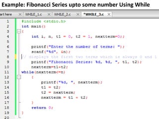Loops in c ii | PPT