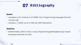 LOOP STATEMENTS AND TYPES OF LOOP IN C LANGUAGE BY RIZWAN | PDF