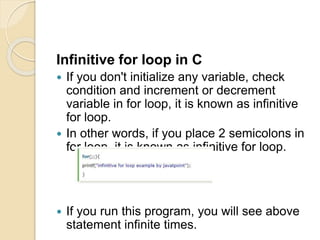 Loops in c language | PPT