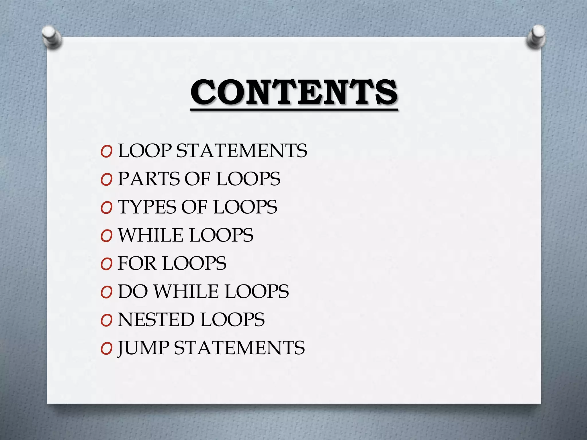 Loops IN COMPUTER SCIENCE STANDARD 11 BY KR | PPT