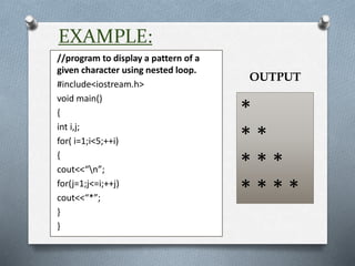 Loops IN COMPUTER SCIENCE STANDARD 11 BY KR | PPTX