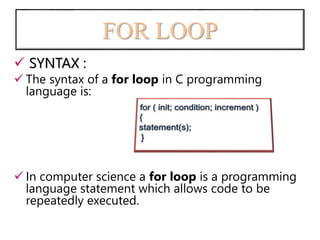 The Loops | PPTX | Programming Languages | Computing