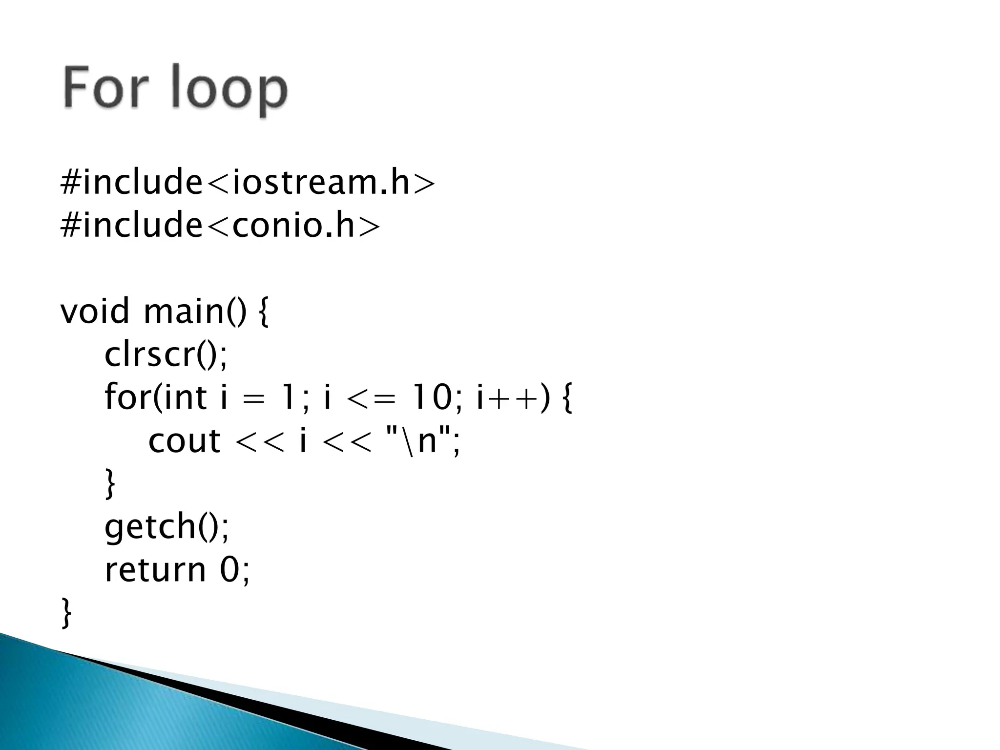 Introduction to programming in C++ : Loop Structure.pptx