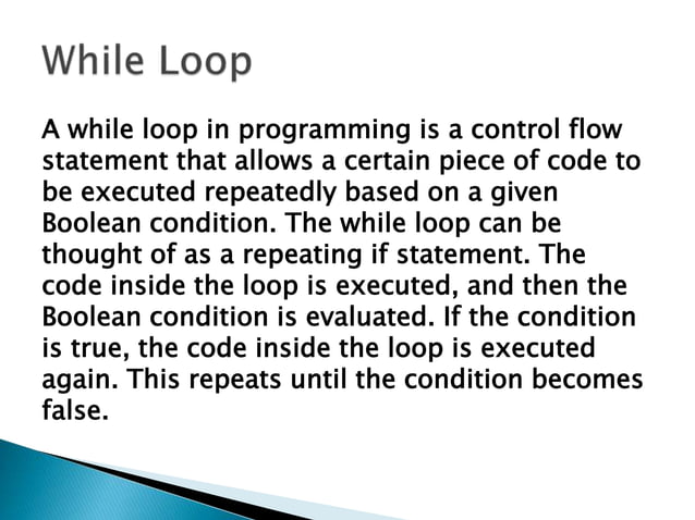 Introduction to programming in C++ : Loop Structure.pptx