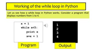 Working of while loop | PPTX