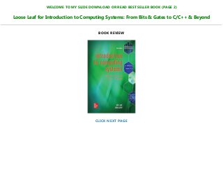 Patt And Patel Introduction To Computing Systems Pdf