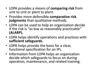 Lopa Risk Study LOPA | Layer Of Protection Analysis | Gaurav Singh Rajput | PDF