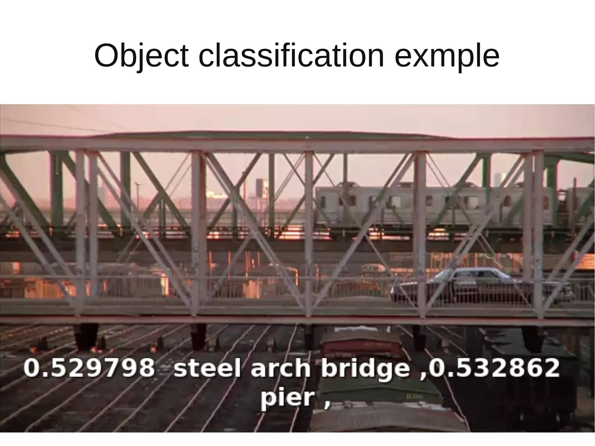 Object classification exmple
 