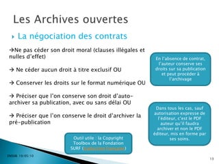  L’Open Access tend à favoriser l’émergence de nouveaux modèles économiques pour financer la recherche en amont et non maintenir des barrières coûteuses en aval (modèle de l’auteur-payeur)5
