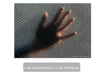Source : Flickr Creative Commons cc-by Johnny Grim




+ de transparence = + de confiance
 