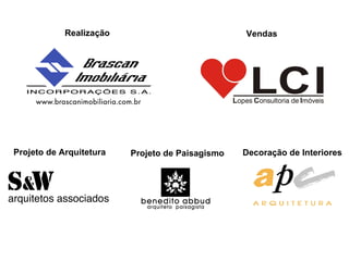 Projeto de Paisagismo Projeto de Arquitetura Decoração de Interiores Realização Vendas 