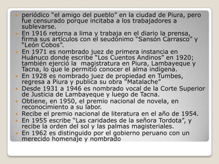 












periódico “el amigo del pueblo” en la ciudad de Piura, pero
fue censurado porque incitaba a los trab...