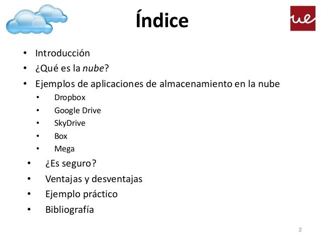 Almacenamiento en la nube