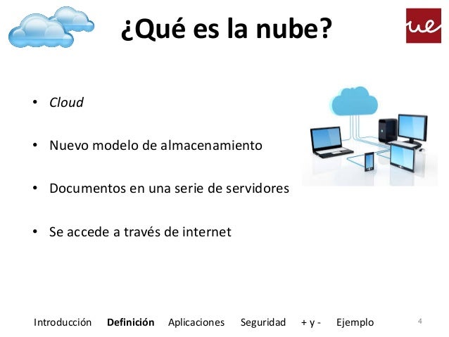 Almacenamiento en la nube