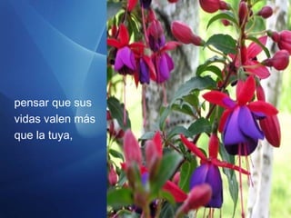 pensar que sus
vidas valen más
que la tuya,
 