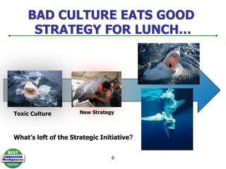 6Bad culture eats good strategy for lunch…New StrategyToxic CultureWhat’s left of the Strategic Initiative?