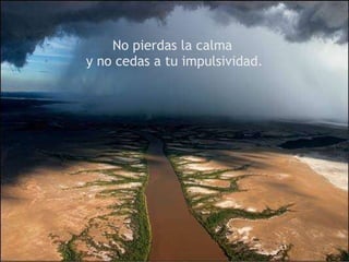 No pierdas la calma  y no cedas a tu impulsividad. 