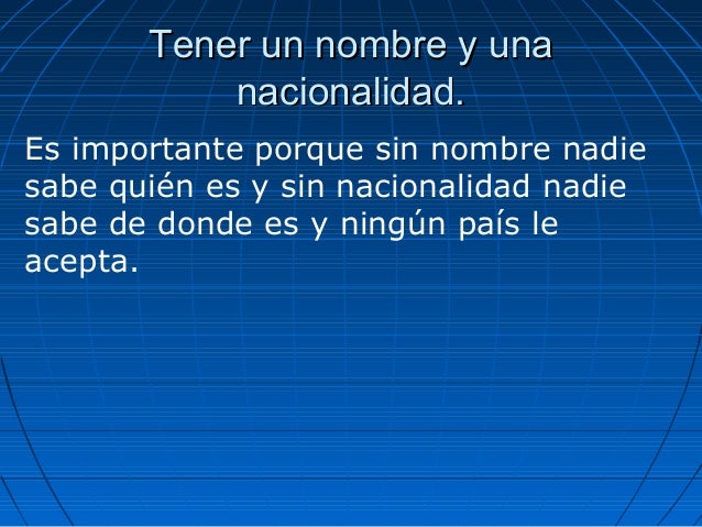 Porque Es Importante Tener Un Nombre