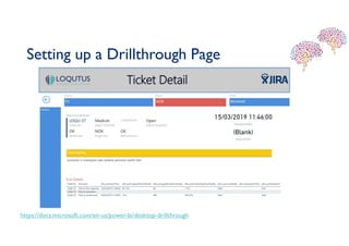 Setting up a Drillthrough Page
https://docs.microsoft.com/en-us/power-bi/desktop-drillthrough
 