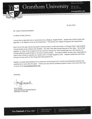 Letter of Recommendation-Team Lead