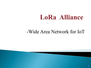 LoRa Alliance | PPTX