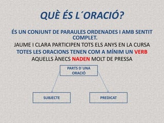 L´oració | PPT | Free Download