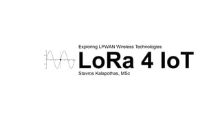 LoRaWAN for IoT | PPTX