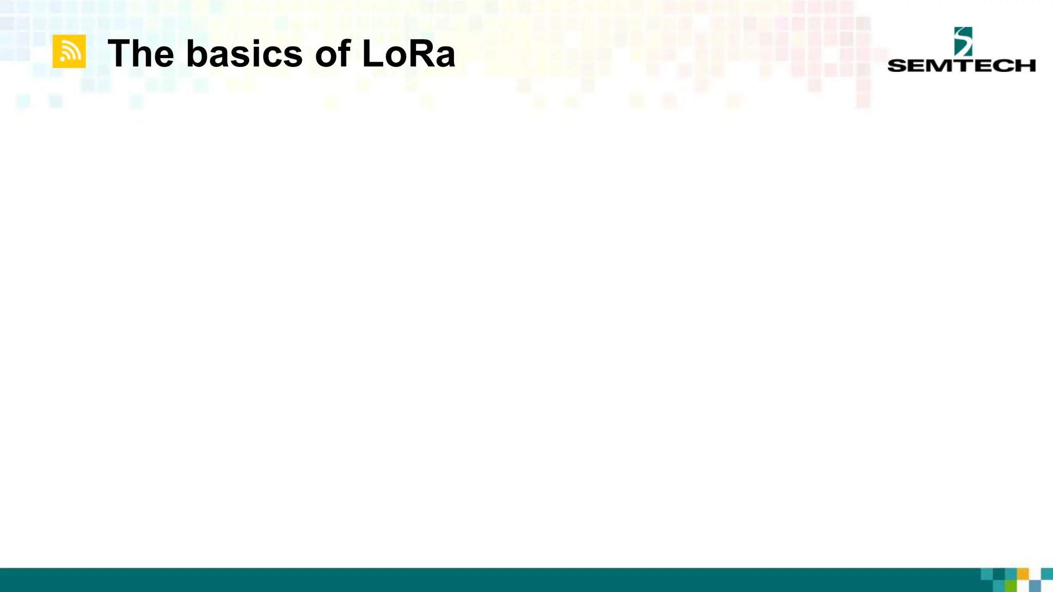 The basics of LoRa
 