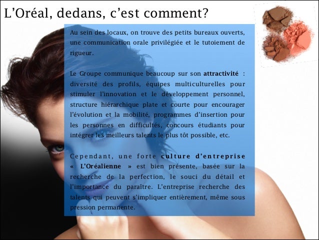L Oreal Stage Chez Un Leader