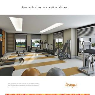 Perspectiva ilustrada do fitness




Neste espaço planejado para a saúde e o bem-estar, você entra em forma sem perder o

pique. Com vista para a piscina, os aparelhos fazem deste fitness uma ótima academia, com a
                                                                                              p a s s o   d a   p á t r i a
praticidade de estar no térreo do seu condomínio.
 