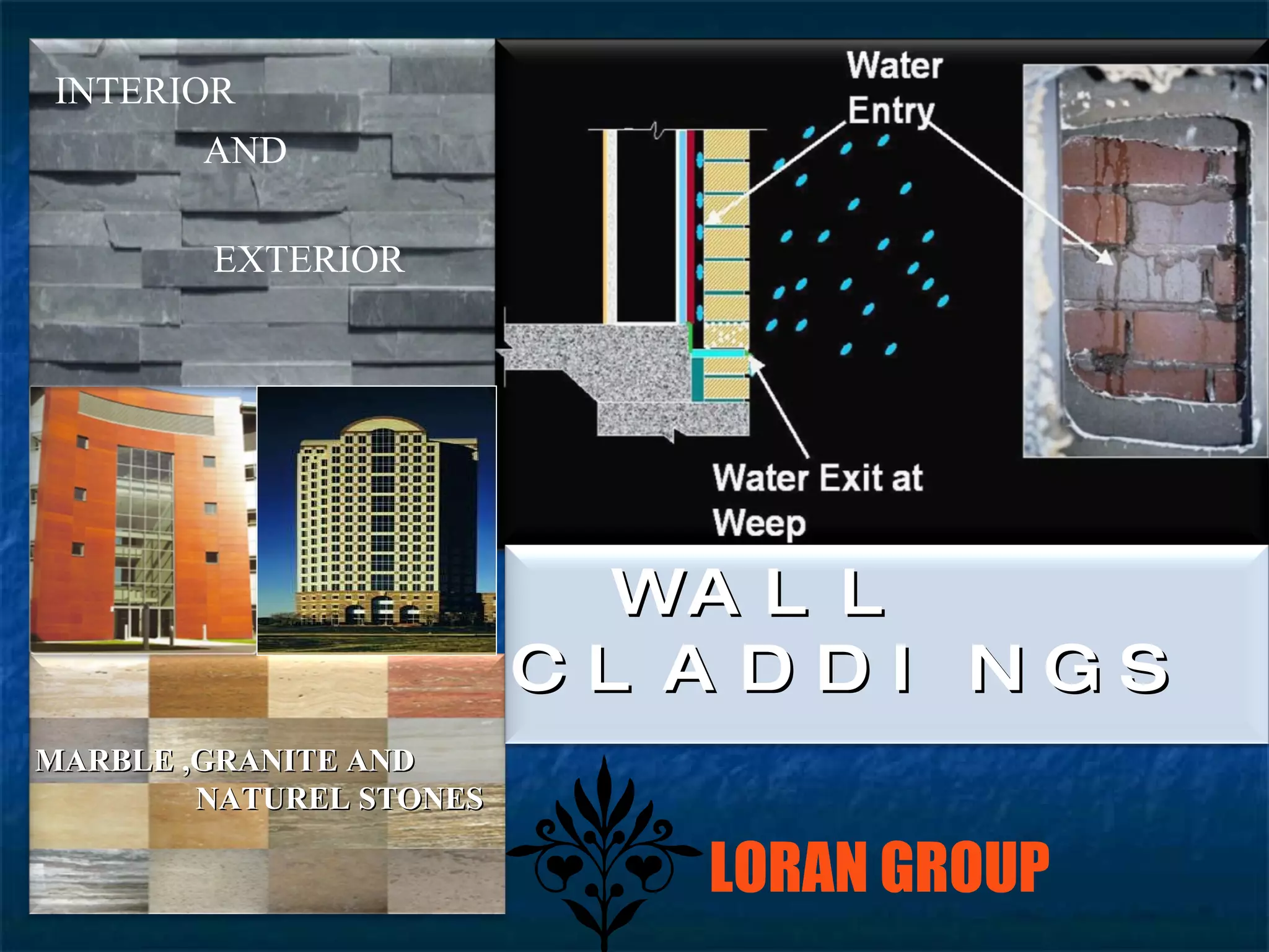 LORAN GROUP MARBLE ,GRANITE AND  NATUREL STONES INTERIOR  AND EXTERIOR WALL CLADDINGS 
