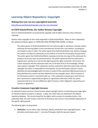 LOR Copyright and Licensing DOC