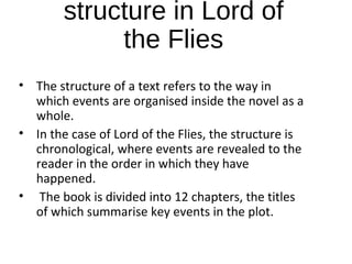 Lord of-the-flies structure plot summary | PPT